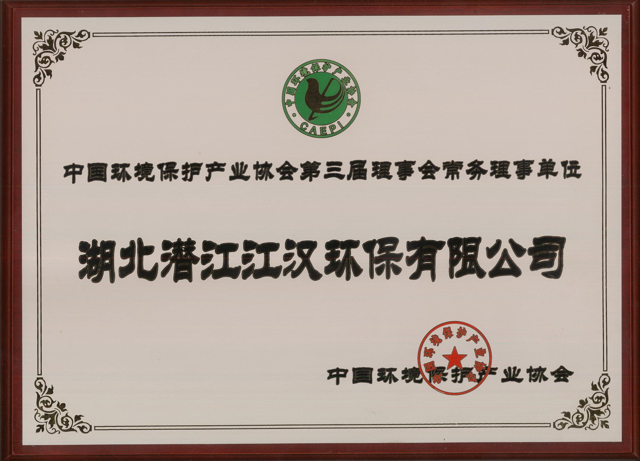 中国环境保护产业协会常务理事单位